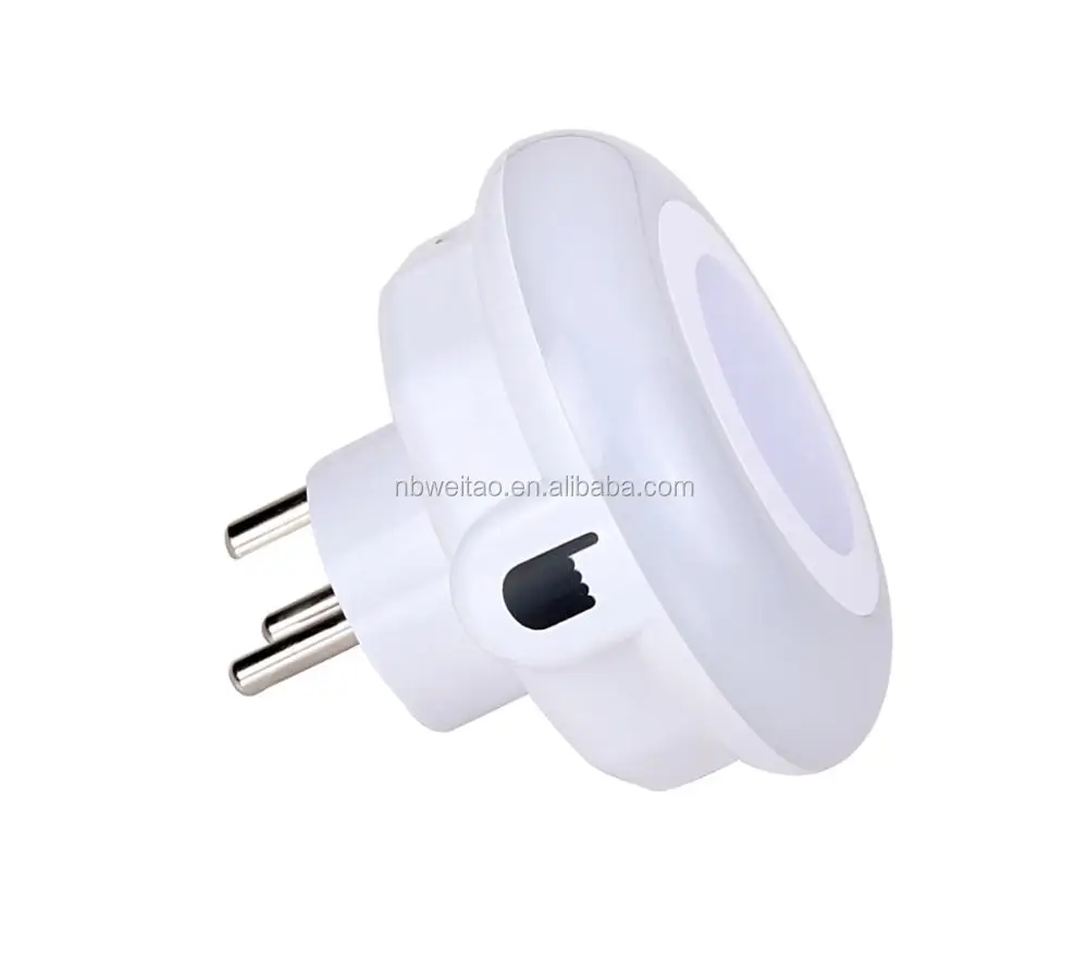 Ningbo Fashion mini color Wall LED Sensor Plug Socket Night Light