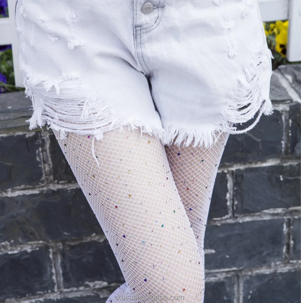 Glitter Fishnet Stockings (Low Scoop/Waist) by Micles