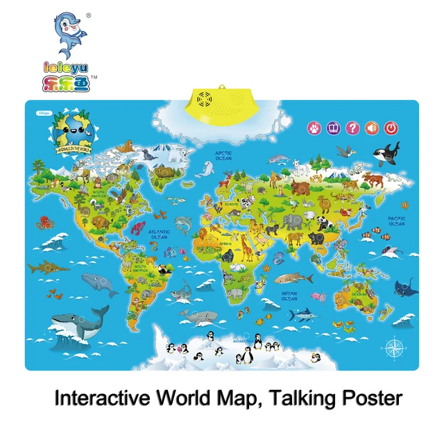 I Poster Interactive World Map Educational Talking Toy For Boys And Girls Ages 5 To 12 Years Old Ideal Gift For Kids Buy Interactive Map Educational Talking Toy Ideal Gift For Kids Product On Alibaba Com