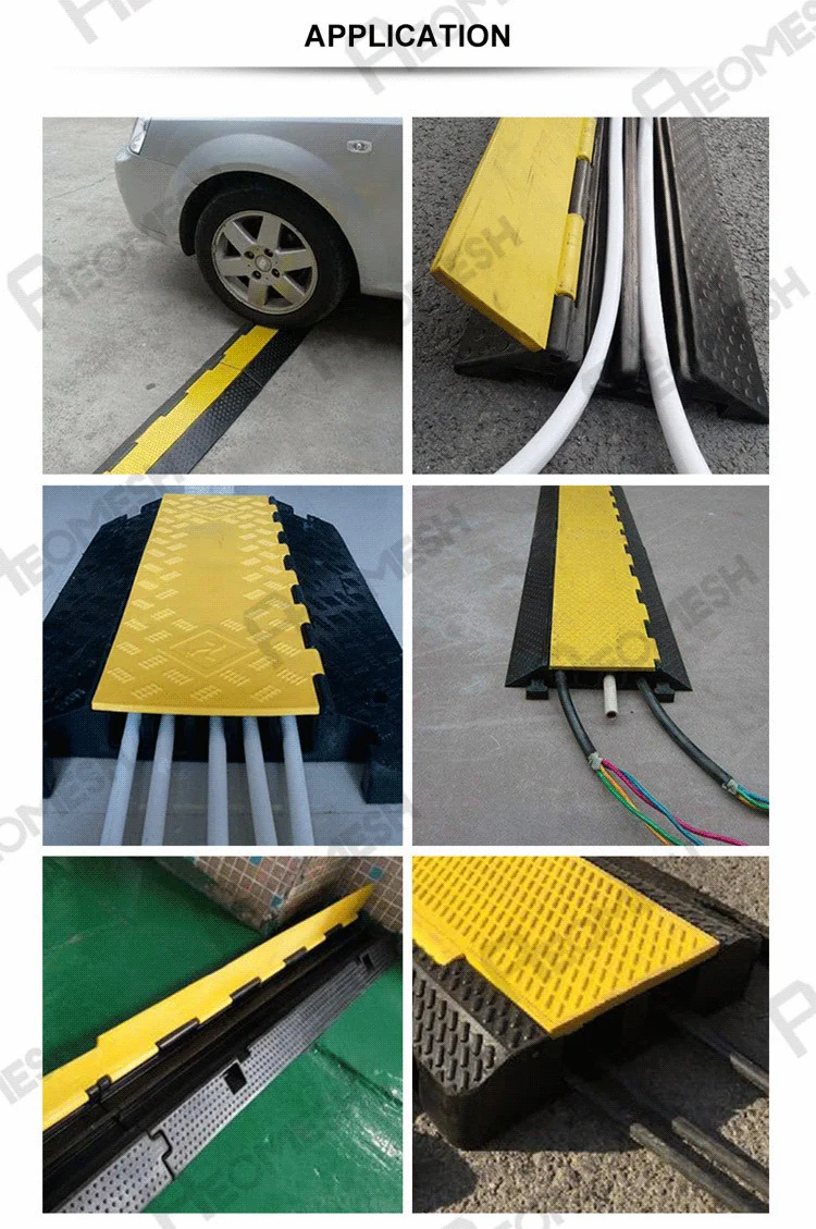 Cable Ramp Floor Protector/1 channel cable ramp/rubber cable protector ramp