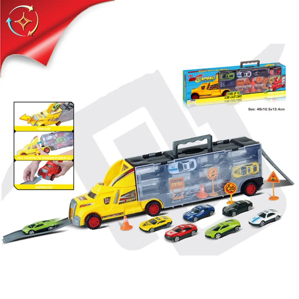 metal car carrier toy truck