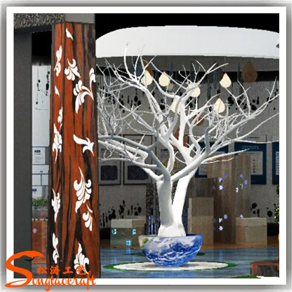 Customized Size Plastic Dry Tree Branch Artificial Dry Tree Without