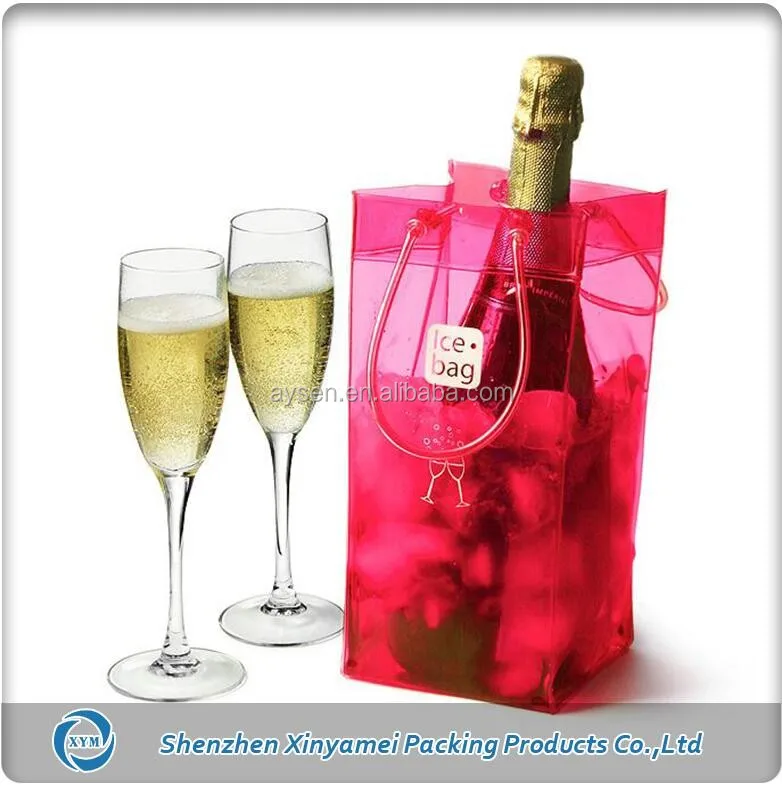 plastic wine ice bags