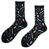 Comfy cute ICU medical themed graphic syringe nurse socks