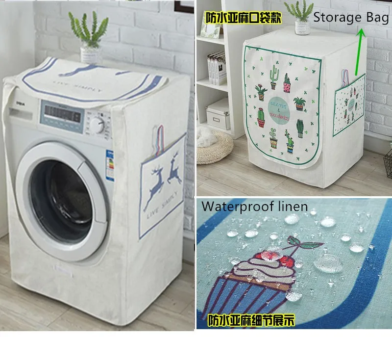 Washing Machine Cover Dustproof Front Cover Protection Home Part Waterproof 