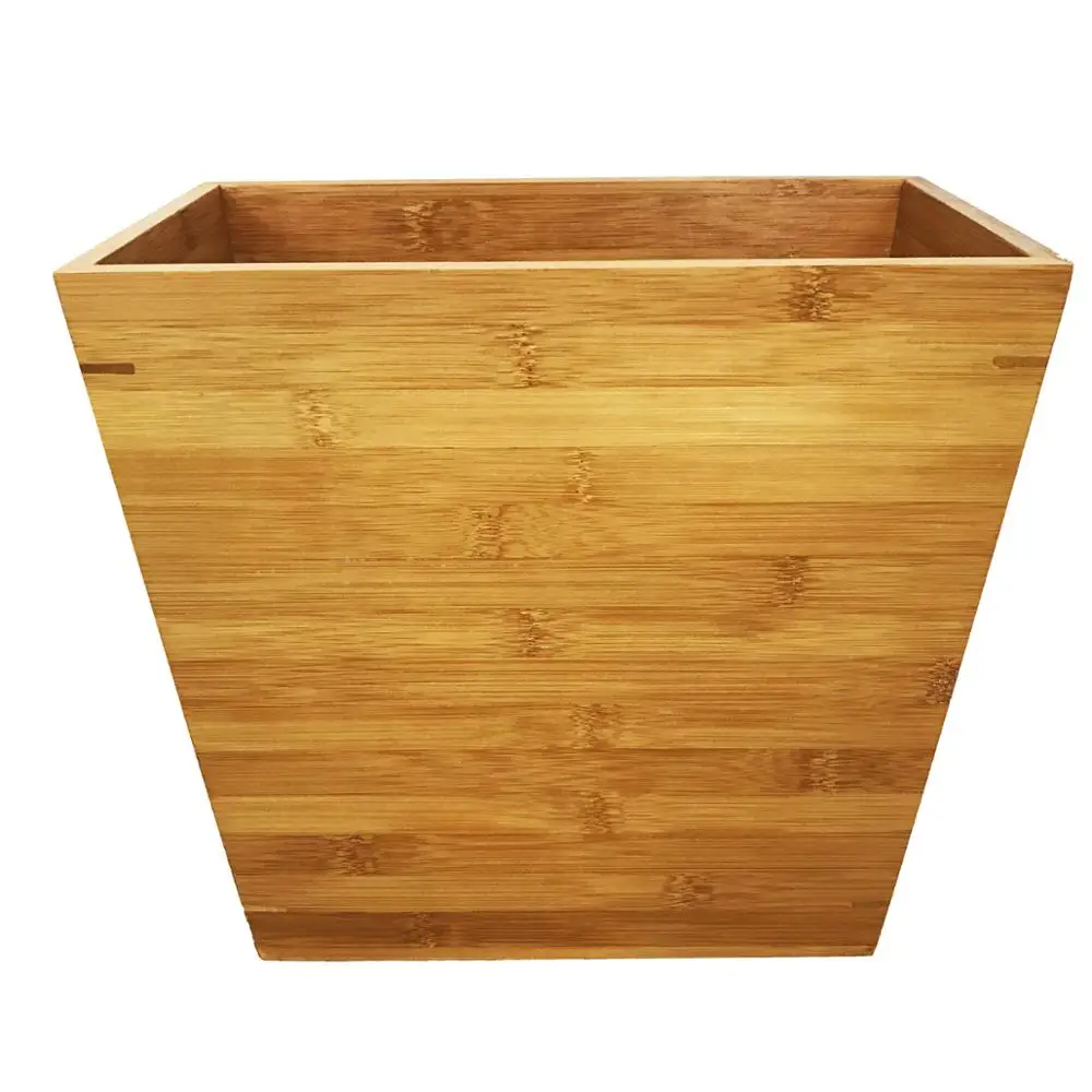 热卖环保有机竹能垃圾桶家用酒店客房垃圾桶竹制组织者