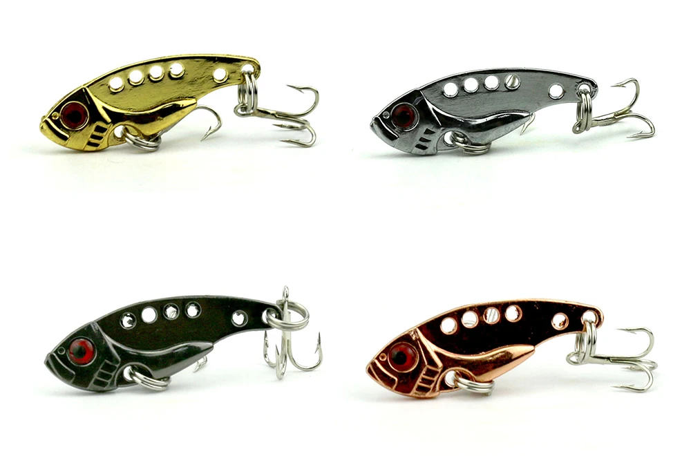 2017 Hot Sale Metal Fishing Lure Vib 4 Colors Options Fishing Tackle