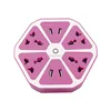 220V new design 6 way plug outlet hexagon colorful multi electrical extension socket with 4 usb ports