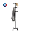 Industrial Rustic Pipe Coat Rack Standing Entryway Coat Tree Hat Hanger Holder Hooks 2 inch black iron pipe