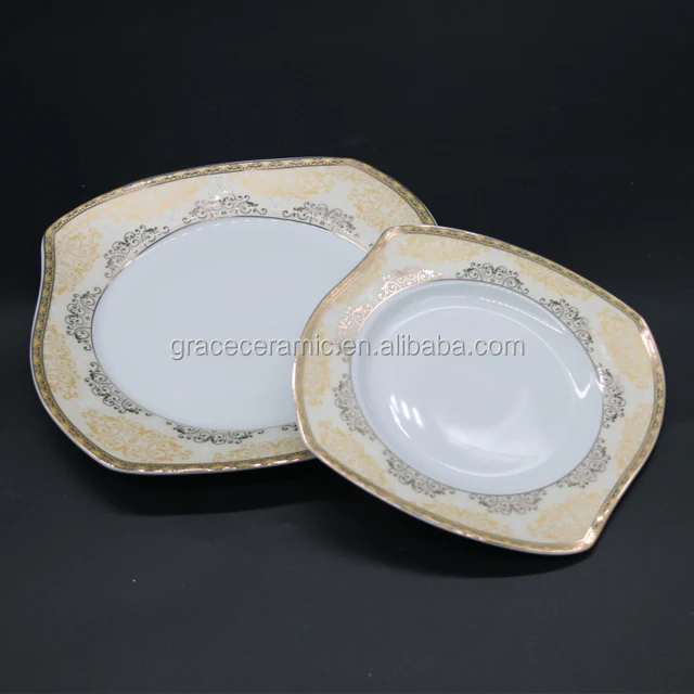 Custom Design Pakistani 47 Piece Fine Porcelain Bone China Dinnerware