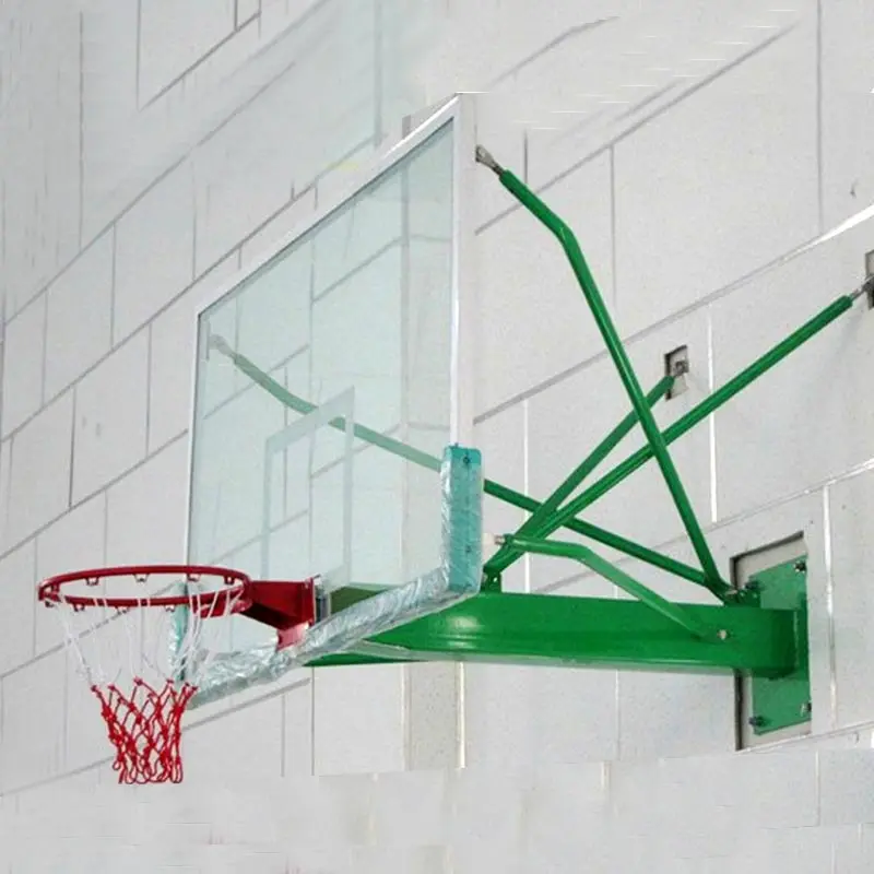 Adjustable outdoor electric hydraulic basketball hoop wall mount goal