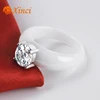 Ceramic Steel o-ring Piezo 6mm Insulatetion Handmade Customized Thermal Insulation Mens Ceramic Ring