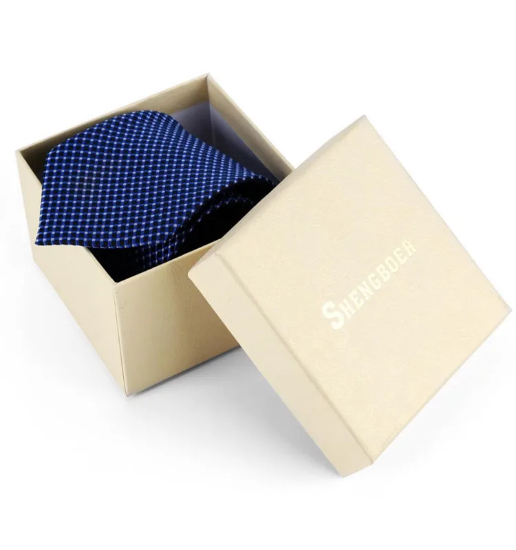 Fancy Handmade Tie Boxes Cardboard Lid Unique Necktie Gift Sets Rigid