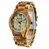 Bewell hot selling model in EU and America men red sandalwood japan movt day date feature wholesale wood watch