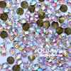glass quality factory bottom price crystal ab color pointback glass chatons