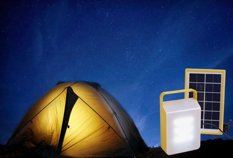 New design wholesale portable 3w solar system panel kit set home