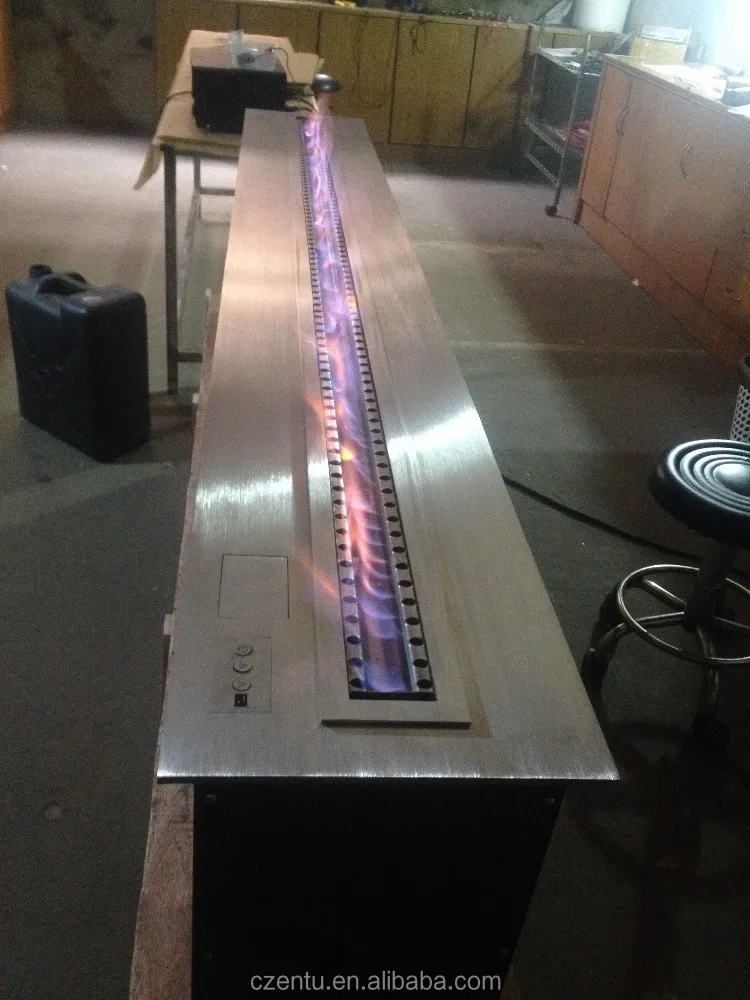 Acero inoxidable quemador de bioetanol con llama perfect y muchos