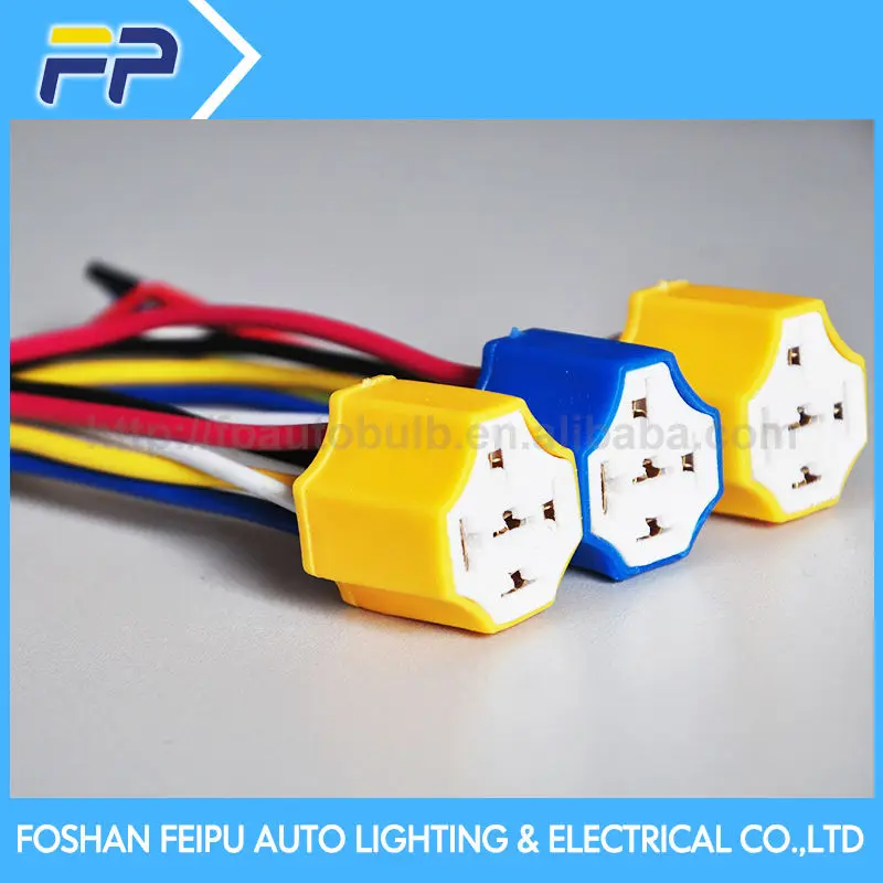 Ceramic 5 Pin Dc 12v Spdt Automotive Car Wiring Harness