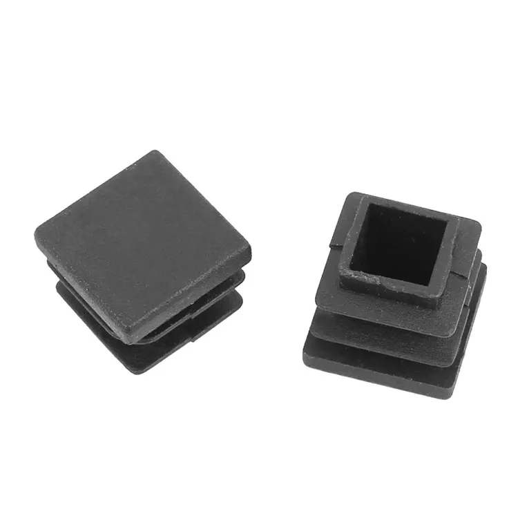 10mm X 10mm Black Plastic End Caps For Square Stainless Steel Tubing ...