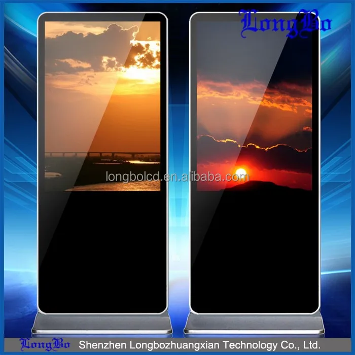 2016 hot sale 55 inchTFT advertising player android network wifi touch advertising kiosk