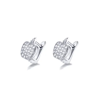 Zoecoco Jewelry Fashion Style White Gold 18k 24k Plated Hoop Earrings With Colorful Stone For Women 14 Karat Zoecoco Jewelry Fashion Style White Gold 18k 24k Plated Hoop Earrings With Colorful Stone For Women 14 Karat