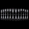 Nadeco New Long Shape Abs Material Full Cover Clear Salon Professional Plain Nail Tips