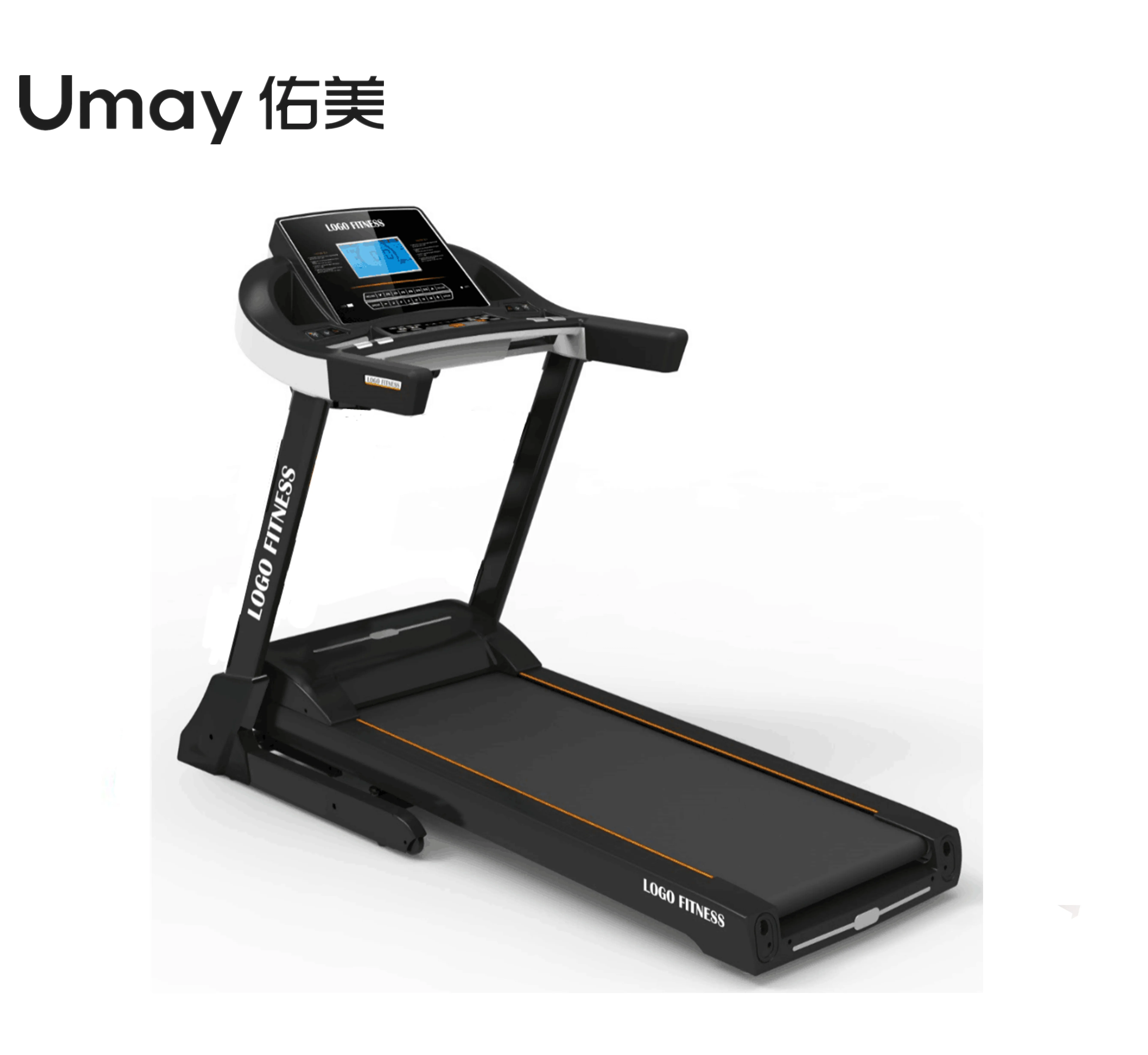 2020 Umay New Home Treadmill 3.0 Dc With 7 Inch Lcd Motorized Treadmill