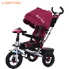 Factory hot sale children trike bike with umbrella / 3 wheels folding kids bicycle / 3 wheels push along bikes for babies