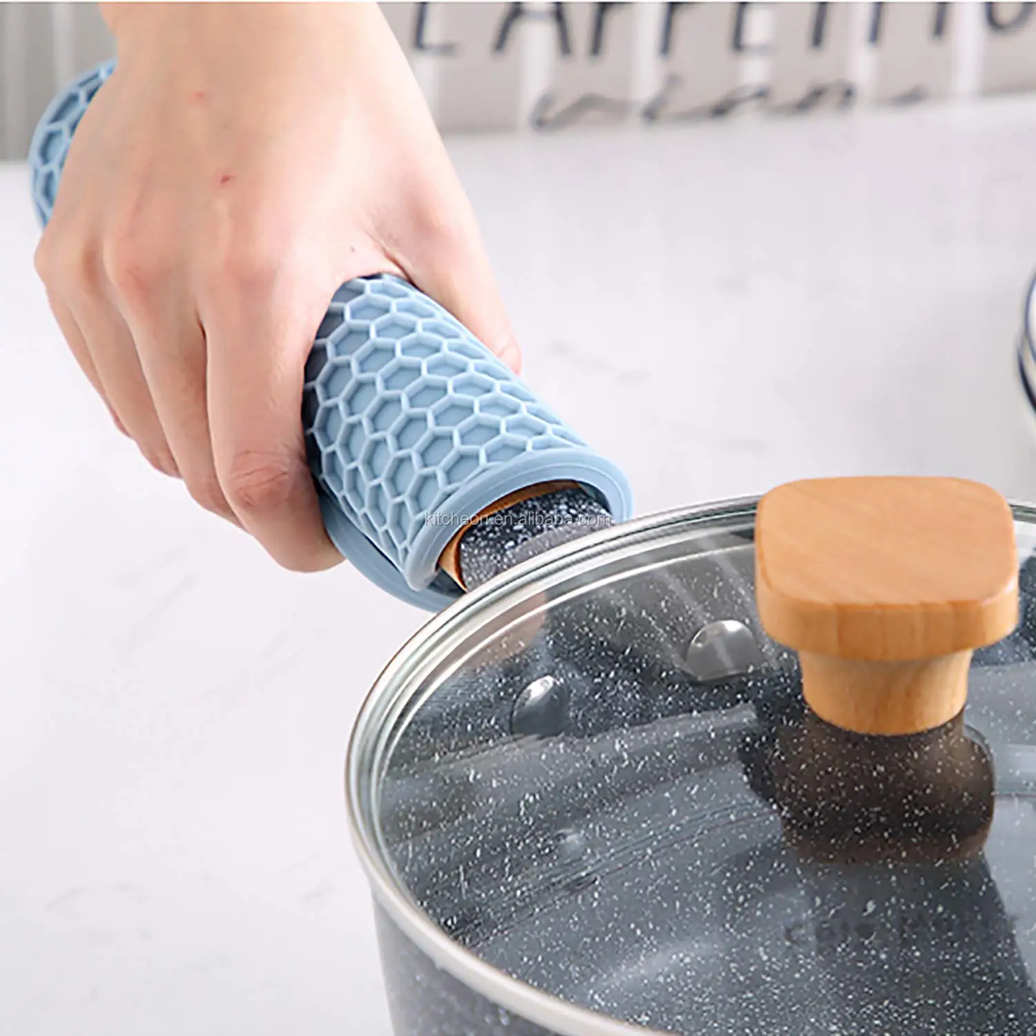 amazon hot sale silicone pot holder for heat resistant