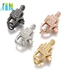 Big Hamsa Hand Silver Lobster Clasp Lead & Cadmium Free For Jewelry Making 20.8*13.2mm