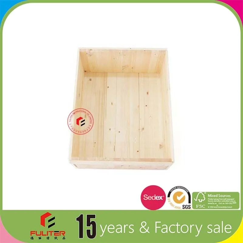 Wholesale Natural Cheap Storage Pine Wooden Box Without Lid Buy
