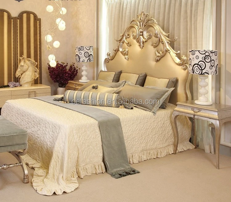French Elegant Home Furniture Queen King Size Bed Of Latest Double Bed