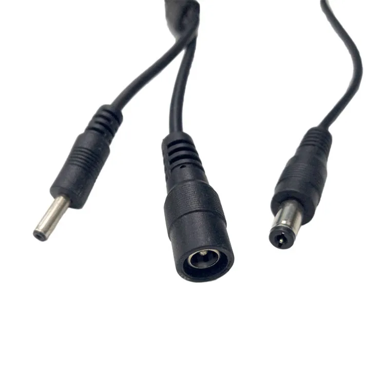 5.5mm X 2.1mm Male To Female Dc Jack Extension Splitter Power Cable