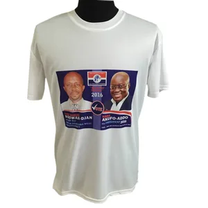 Promotional cheap OEM printed white red blue yellow Knitted cotton polyester short sleeve man election t-shirt promotional cheap OEM printed white red blue yellow Knitted cotton polyester short sleeve man election t-shirt