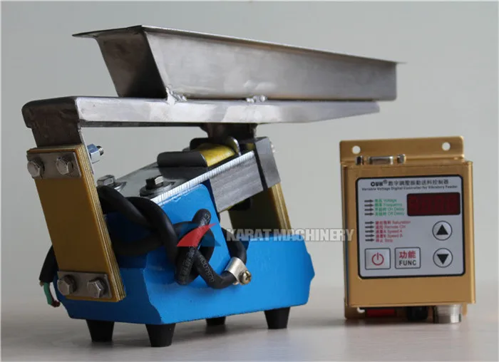 Stainless steel food industry small electromagnetic vibrating feeder