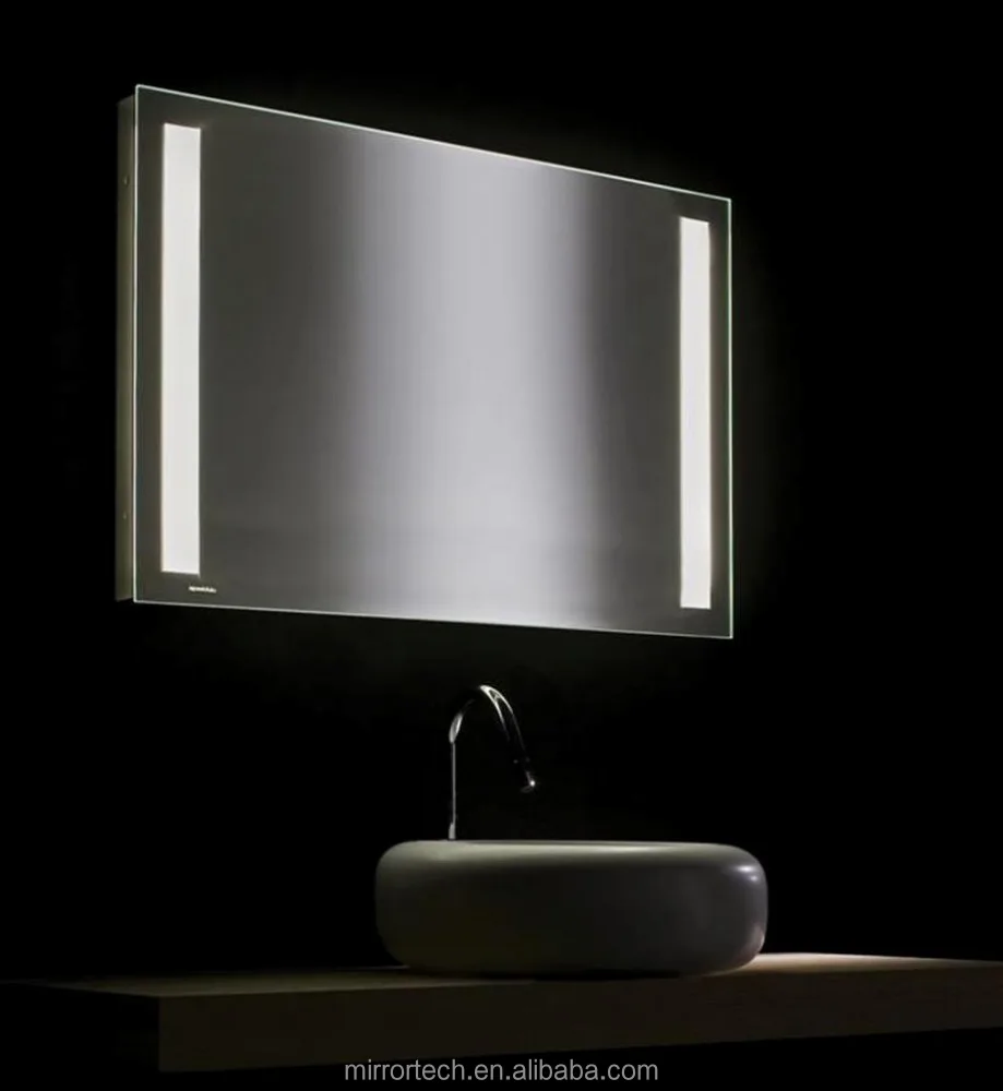 Frameless Illuminated LED Mirror Fluorescent Vanity Mirror with touch switch