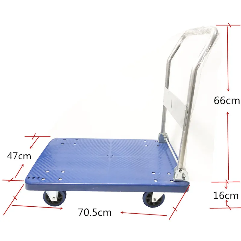 Trolley Platform Trolley Warehouse Trolley Steel Foldable Industrial Transport Dolly Loading 300kg Color : Black, Size : 724590cm Trolley Platform Trolley Warehouse Trolley Steel Foldable Industrial Transport Dolly Loading 300kg Color : Black, Size : 724590cm