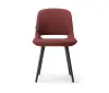dining room comfortable fabric and sponge dining chair with wood/metal leg cd