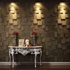 bamboo fiber material interior wave 3d wood wall panel