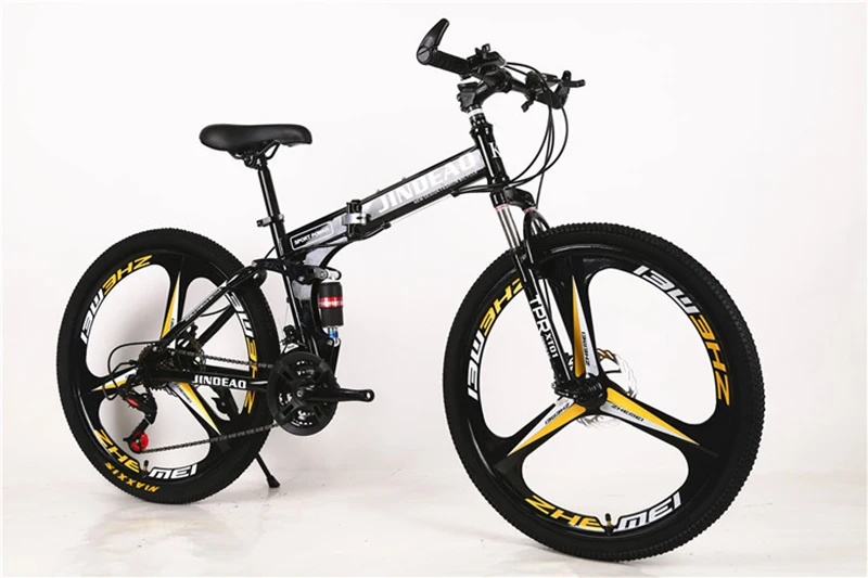 21/24/27 Speed Double Disc Brake Mtb Folding Bike 26 Inch Sport Bicycle