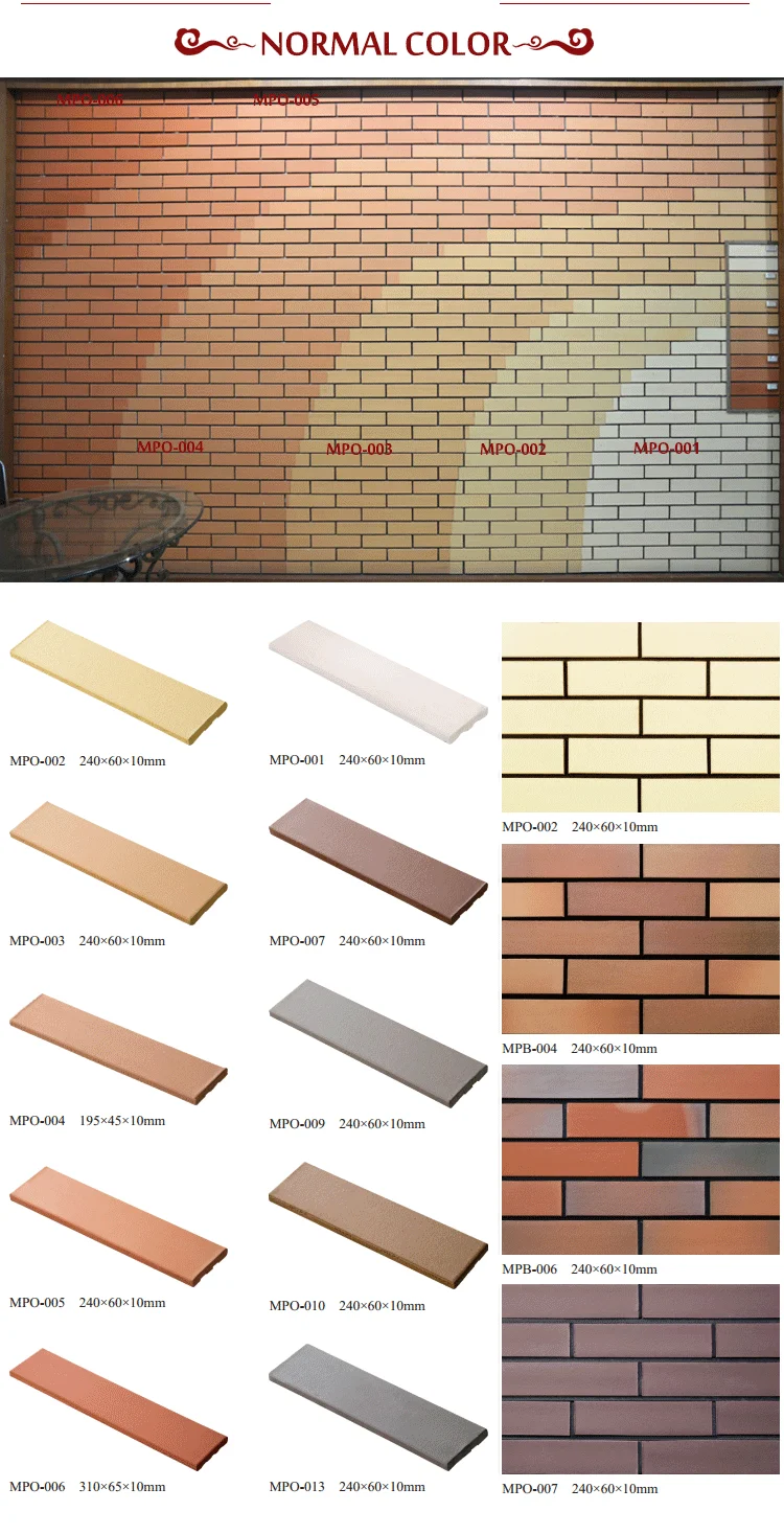 Chinese Deco Exterior Wall Ceramic Cladding Tile Face Clay Brick Veneer Type For Exterior Walls Buy Wall Cladding Tile
