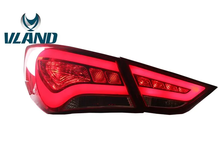 VLAND Car Lamp For Car Taillight For Sonata LED Tail Light For 2010 2011 2012 2013 2014  With LED DRL BRAKE Plug And Play