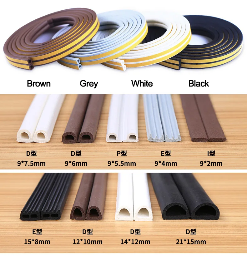 D Shaped Rubber Seal For Door And Window Frame - Buy D Shaped Rubber ...