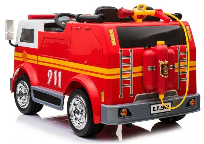 Kid Ride On Vehicle Fire Truck 12v Electric Battery Powered Toy Vehicle ...