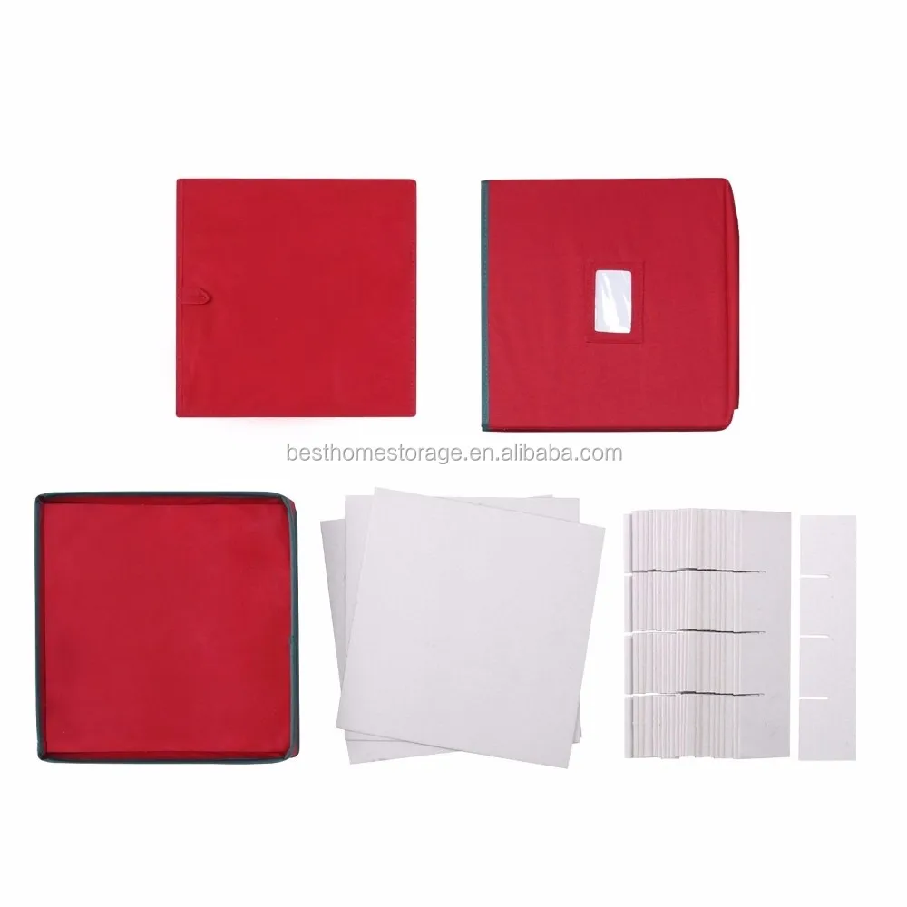 Pin on christmas decor/crafts Holiday Red Cardboard Christmas Ornament Storage Box Containers Chestwith Card Sticker - Buy