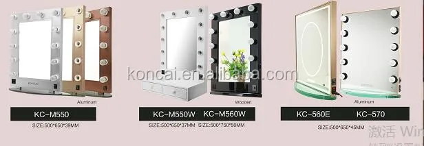 Led miroir Miroir Aluminium Hollywood miroir Mural Ampoules Avec En Bureau Aluminium Buy Ampoules 3Aj4qL5R