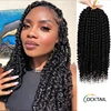 Kanekalon fiber 2019 new design passion twist crochet hair braid, ombre color passion twist braids