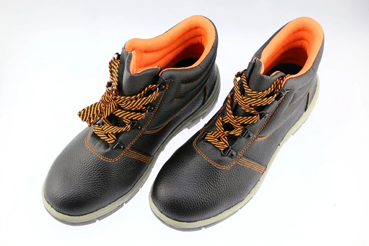 safety working shoes with low cut in brown color