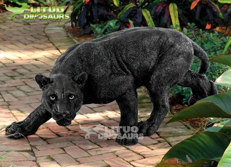 Dark Rides Jungle Safari Real Looking Life Size Animatronic Animal Panther  - Buy Life Size Animatronic Panther,Animatronic Panther,Real Looking  Panther Product on 