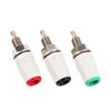 4mm 3 Colors Industrial Copper Plug Panel Banana Female Socket Test Socket Wiring Terminal Connector